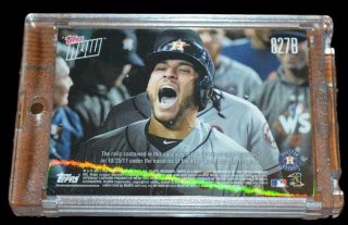 2017 TOPPS NOW ASTROS WORLD SERIES GEORGE SPRINGER GAME BASE CARD 29/49 3