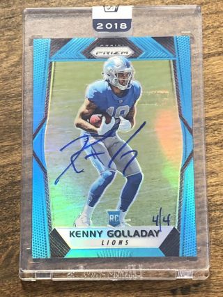 2018 Honors Kenny Golladay 2017 Prizm Blue Refractor Auto Rc ’d /4 Lions