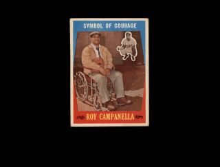 1959 Topps 550 Roy Campanella (symbol Of Courage) Vg D972355