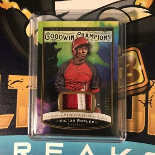 2019 Ud Goodwin Victor Robles Splash Of Color Premium Jsy Relic Game /20