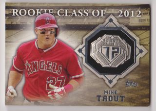 2014 Topps Mike Trout Rookie Class Of 2012 Silver Ring Silver Parallel