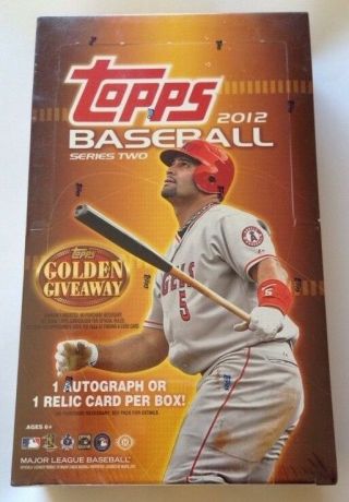 2012 Topps Series 2 Hobby Box (mike Trout Sparkle Bryce Harper 661 Rc Auto) ?