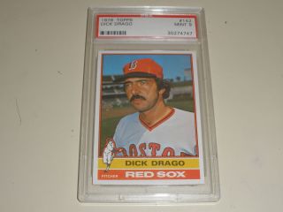 1976 Topps Baseball 142 Dick Drago Psa 9