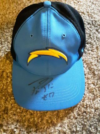 Phillip Rivers San Diego Chargers Autographed Baseball Hat W/coa Hologram