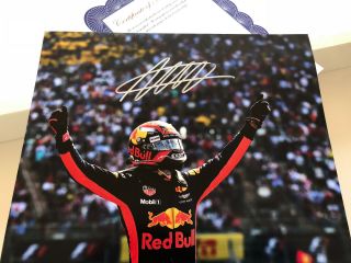 Max Verstappen Signed 10x8 Photo Real Autograph &