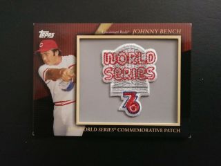 2010 Topps Commemorative Patch Card Mcp - 128 Johnny Bench,  Reds
