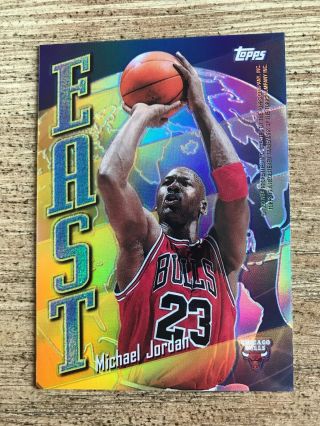 Michael Jordan Kobe Bryant 1997 - 98 Topps East West Refractor EW5 2