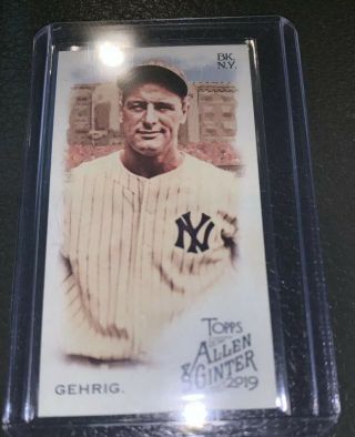 Lou Gehrig 2019 Topps Allen & Ginter Base A&g Back Mini No Number Only 50