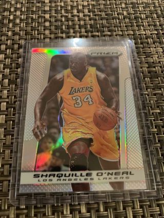 2013 - 14 Panini Prizm Shaquille O’neal Silver Prizm Los Angeles Lakers