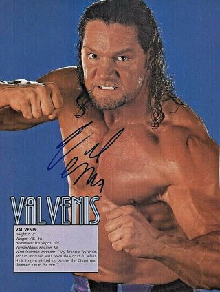 Val Venis Autographed Signed Picture Photo Proof Authentic Tna Wwf Wwe