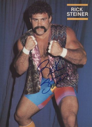 Rick Steiner Autographed Signed Picture Photo Proof Authentic Wcw Wwe