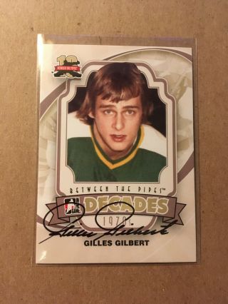 Gilles Gilbert Signed 11/12 Btp Between The Pipes Card 119 Minnesota North Stars