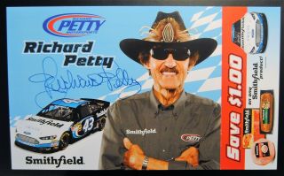 Smithfield Foods Rchard Petty Motorsports Richard Petty The King Autograph