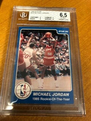 1984 - 85 Star 288 Michael Jordan Beckett 1985 Rookie Of The Year 6.  5 Ex - Mt,