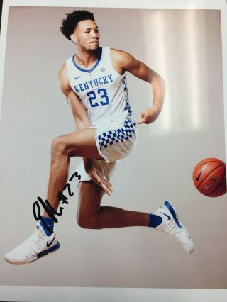 Ej Montgomery Autographed Kentucky Wildcats Basketball 8x10 Photo Bbn