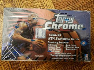 1998 - 99 Topps Chrome Basketball Factory Hobby Box - Nowitzki - Carter Rc