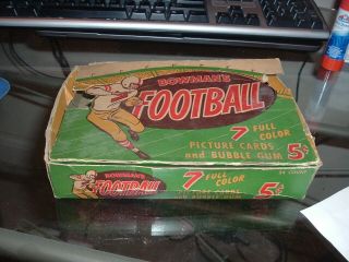 1954 Bowman Football Cards Empty Display Box 5 Cent With Wrapper