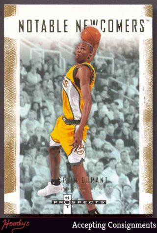 2007 - 08 Fleer Hot Prospects Notable Newcomers 1 Kevin Durant Rookie Sonics Rc