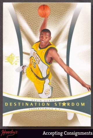 2007 - 08 Sp Authentic Destination Stardom Ds1 Kevin Durant Rookie Rc