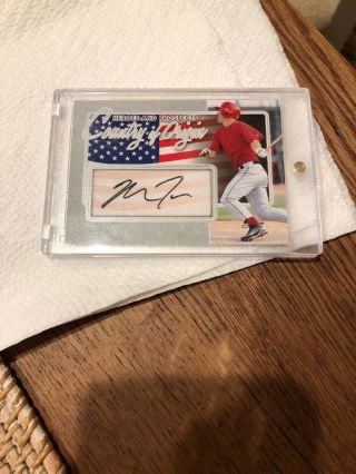 2011 Itg Heroes And Prospects Mike Trout Autograph Rookie Card
