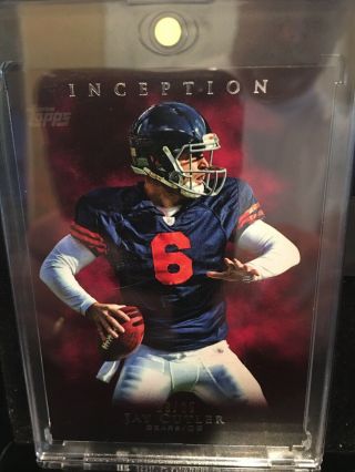 2011 Topps Inception Football Red Jay Cutler 19/25 Ssp Chicago Bears