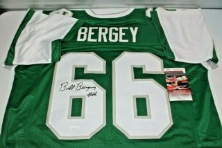 Bill Bergey Signed Autographed Philadelphia Eagles Throwback Jersey Jsa 5