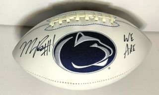 Micah Parsons Hand Signed Autograph Penn State Logo Football Auto Linebacker