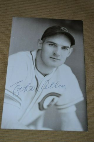 Ethan Allen Signed 3x5 Photo Postcard 1920 