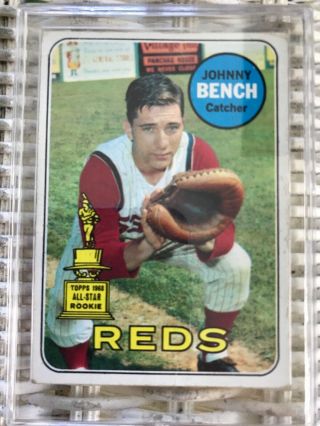1969 Topps Johnny Bench Cincinnati Reds 95 Baseball Card