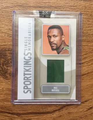 Sportkings Bill Russell Game Jersey Patch /4 Celtics Rare