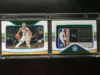 2018 - 19 Panini Opulence Donte Divincenzo Laundry Tag Logoman Patch Booklet /3