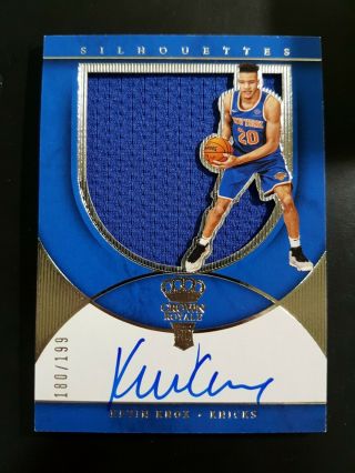 2018 - 19 Panini Crown Royale Silhouettes Kevin Knox Rc Jersey Auto 180/199 G3