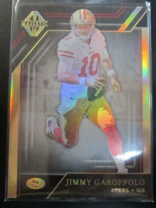 Jimmy Garoppolo 2019 Panini Majestic Holo Gold Parallel 5/5 94 Sf 49ers M4