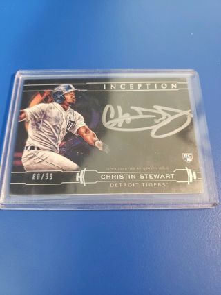 Christin Stewart 2019 Topps Inception Silver Signings Rookie Rc Auto 80/99