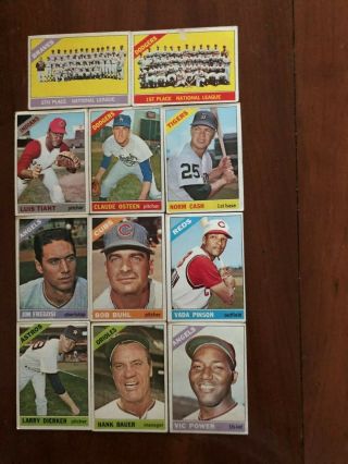 1966 Topps Baseball 207 Different,  2 High Numbers,  Poor To Good