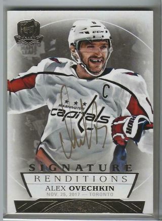 Alex Ovechkin 2017 - 18 Ud The Cup Signature Renditions Auto - 1:290
