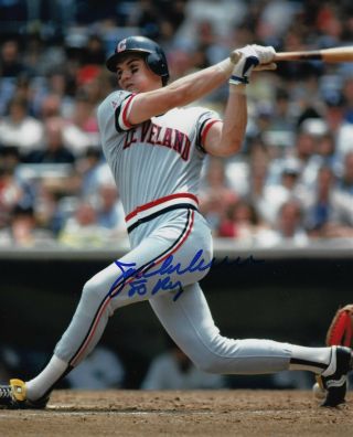 Cleveland Indians  Joe Charboneau Signed 8x10 Photo With