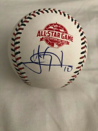 Yan Gomes Cleveland Indians Autographed 2018 All Star Baseball