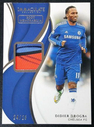2018 - 19 Immaculate Boot Memorabilia Didier Drogba Shoe Patch 24/25 Yl