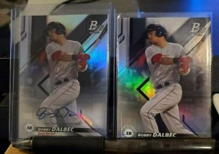2019 Bowman Platinum Bobby Dalbec Auto And Base Boston Red Sox Top Prospect 31