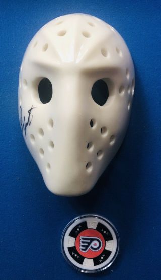 Bernie Parent Autographed Signed Mini Goalie Mask Philadelphia Flyers Auto