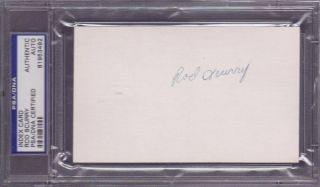 Rod Scurry (d.  1992) Signed 3x5 Index Card Autographed Yankees Pirates Psa Dna