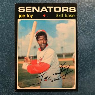 1971 Topps Set Joe Foy Rare High Sp 706 Senators - Nr -