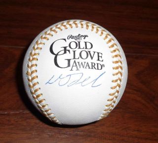 Yankees Dj D.  J.  Lemahieu Signed Official Major League Gold Glove Baseball W/coa