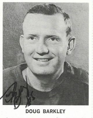 Doug Barkley - Signed Autograph 1965 Coca - Cola Detroit Red Wing Nhl Hockey Card