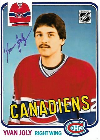 Yvan Joly Authentic Signed Autograph Montreal Canadiens Nhl 4x6 Hockey Photo