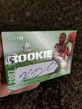 2007 SP GAME KEVIN DURANT RC AUTO /100. 4