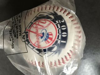2001 Ny Yankee Stamped Autographed Team Baseball Mlbpa Licensed Includes Core 4