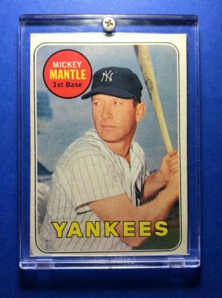 1969 Topps Mickey Mantle 500 - York Yankees - Hof