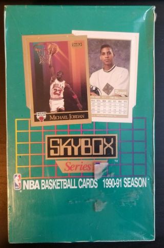 1990 - 91 Skybox Nba Basketball Cards Series 2 Full Box